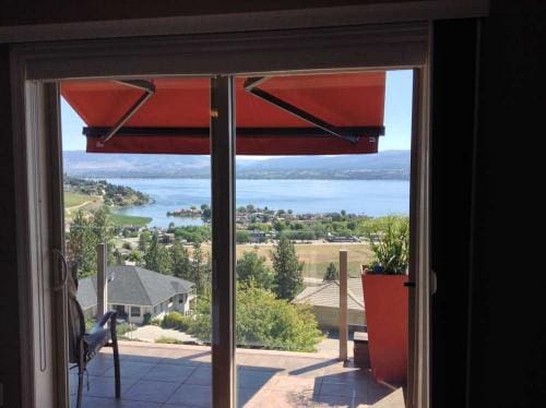 Panorama Room view balcony with awning